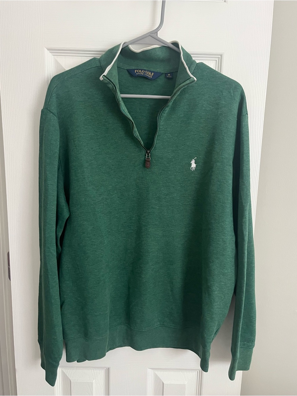 Polo by Ralph Lauren Green Quarter-Zip Sweatshirt